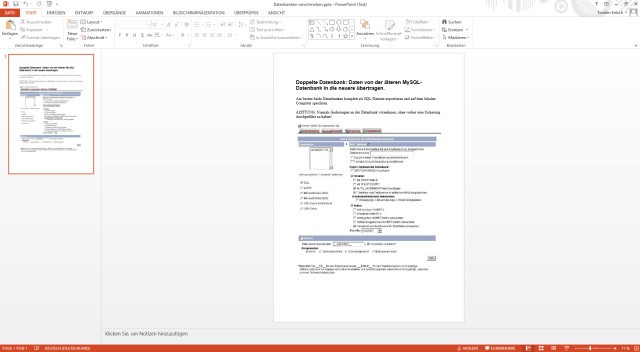 Able2Extract, Konvertierung in PowerPoint
