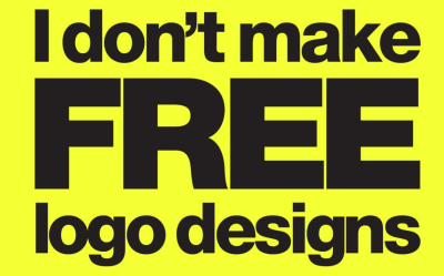 No. I don’t make free logo designs