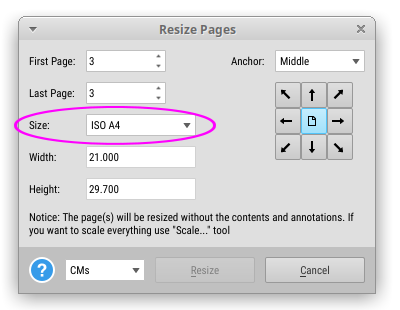 Able2Extract, Resize