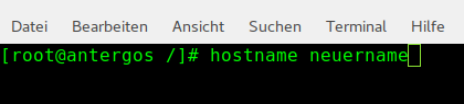 Bild: Hostname ändern (1)